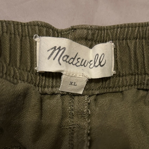 Madewell Army Green Zip-Fly mid rise hunter green shorts Size XL - Picture 11 of 11